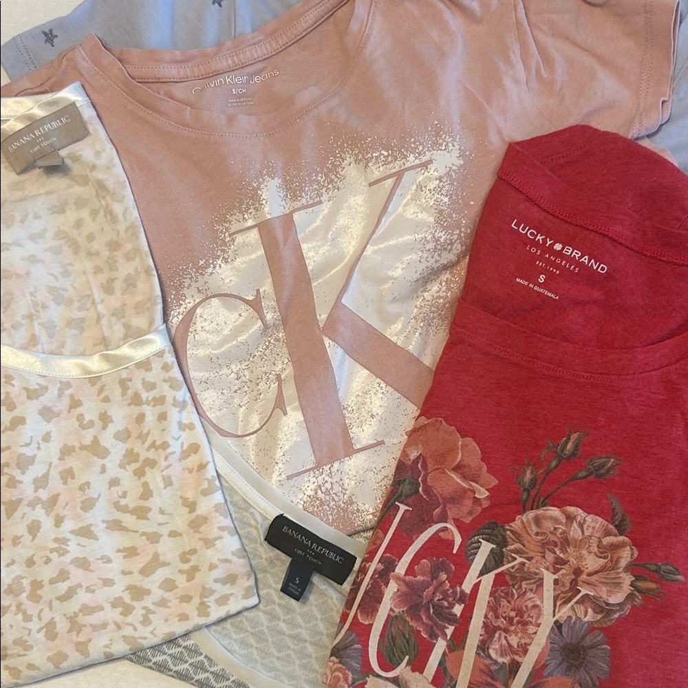 Bundle of SIX Tops and Tees Small Lucky Calvin BR Splendid